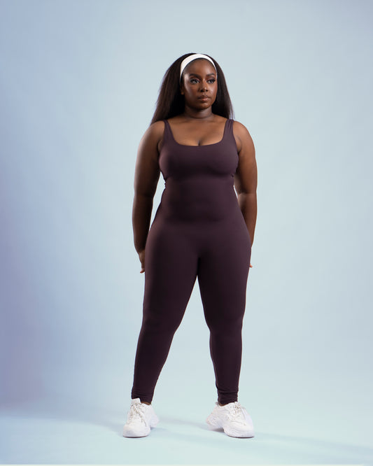 Contour Jumpsuit - Plum