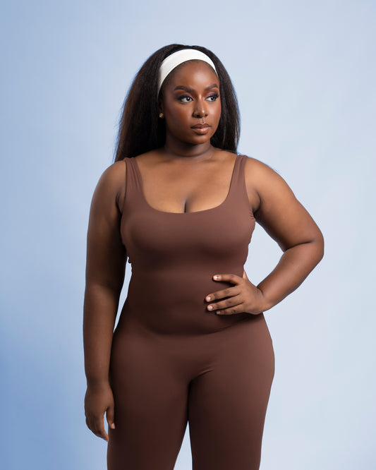 Contour Jumpsuit - Brown