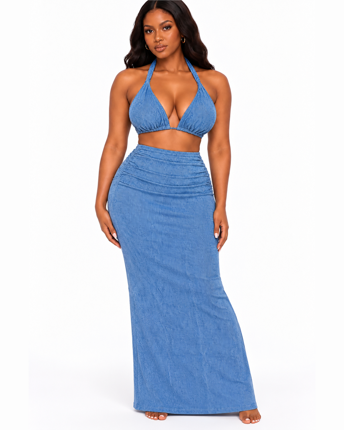 Bikini Skirt - Blue