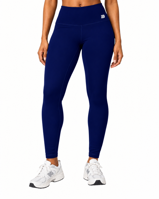 Basic Leggings (High Waist) - Navy Blue