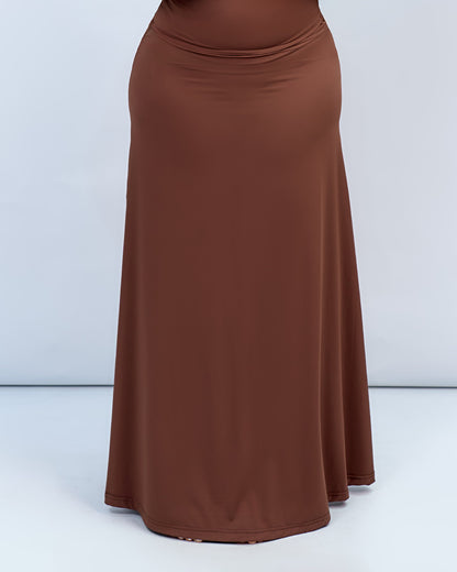 BP Basic Maxi Skirt - Brown