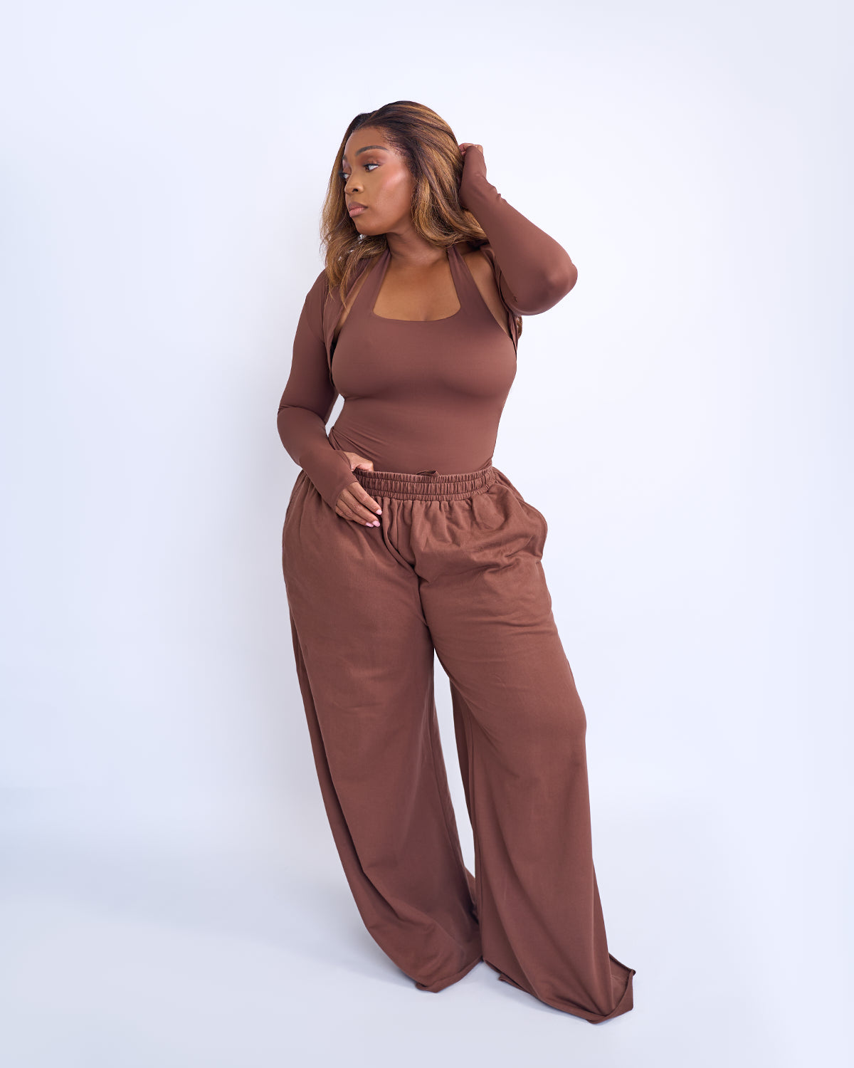 BP Basic Halter Top - Brown