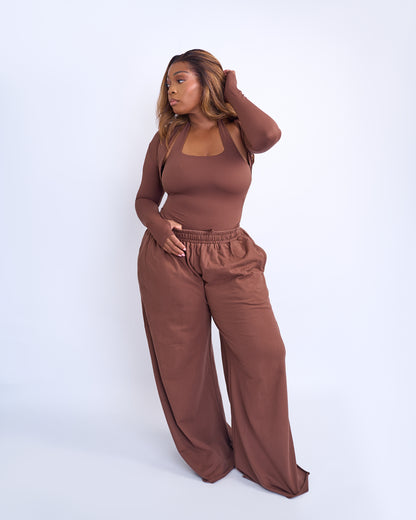 BP Basic Halter Top - Brown