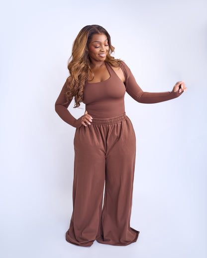 BP Basic Halter Top - Brown