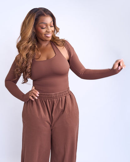 BP Basic Halter Top - Brown