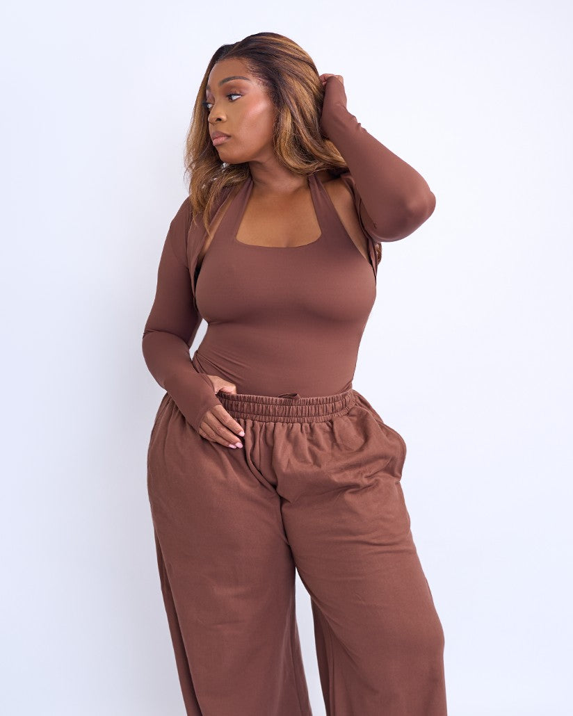 BP Basic Halter Top - Brown