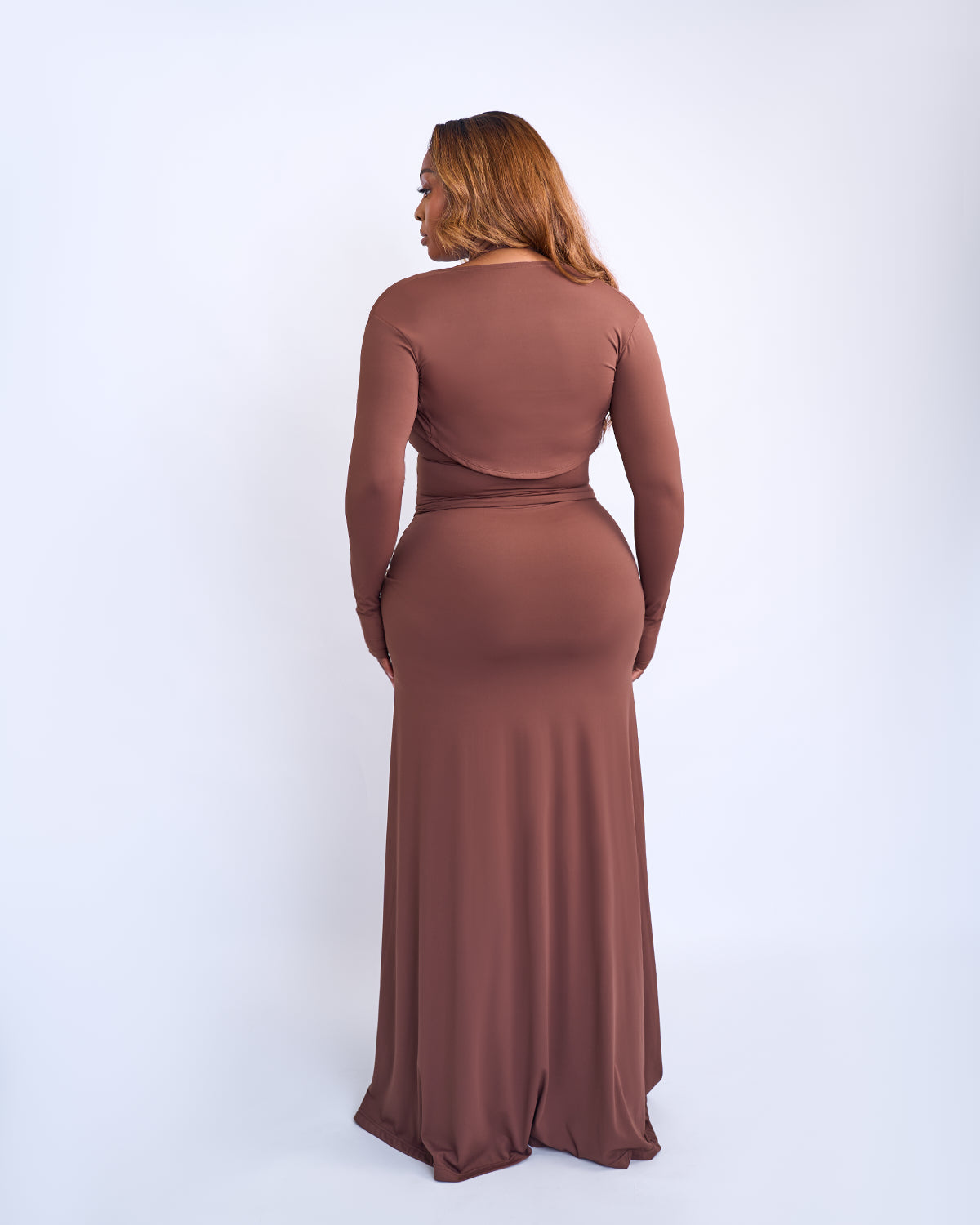 BP Basic Maxi Skirt - Brown