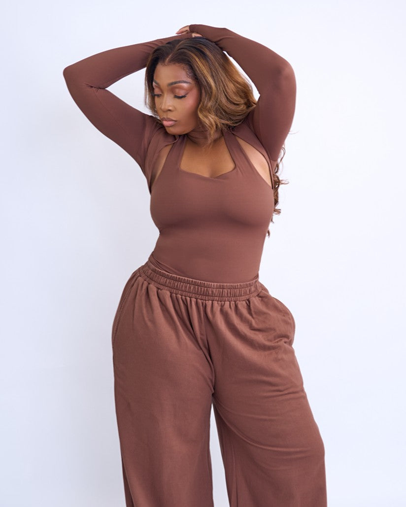 BP Basic Halter Top - Brown