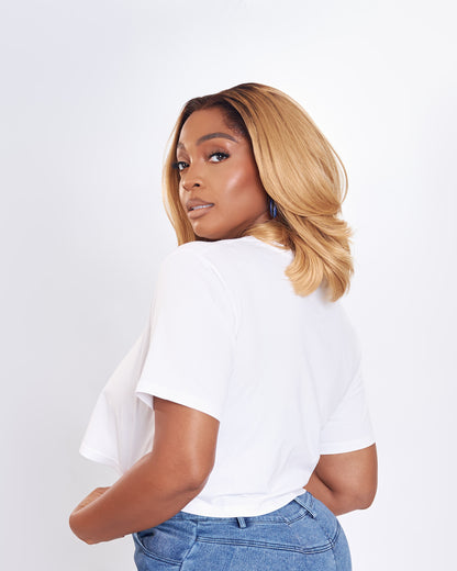 BP Basic Crop Tee - White