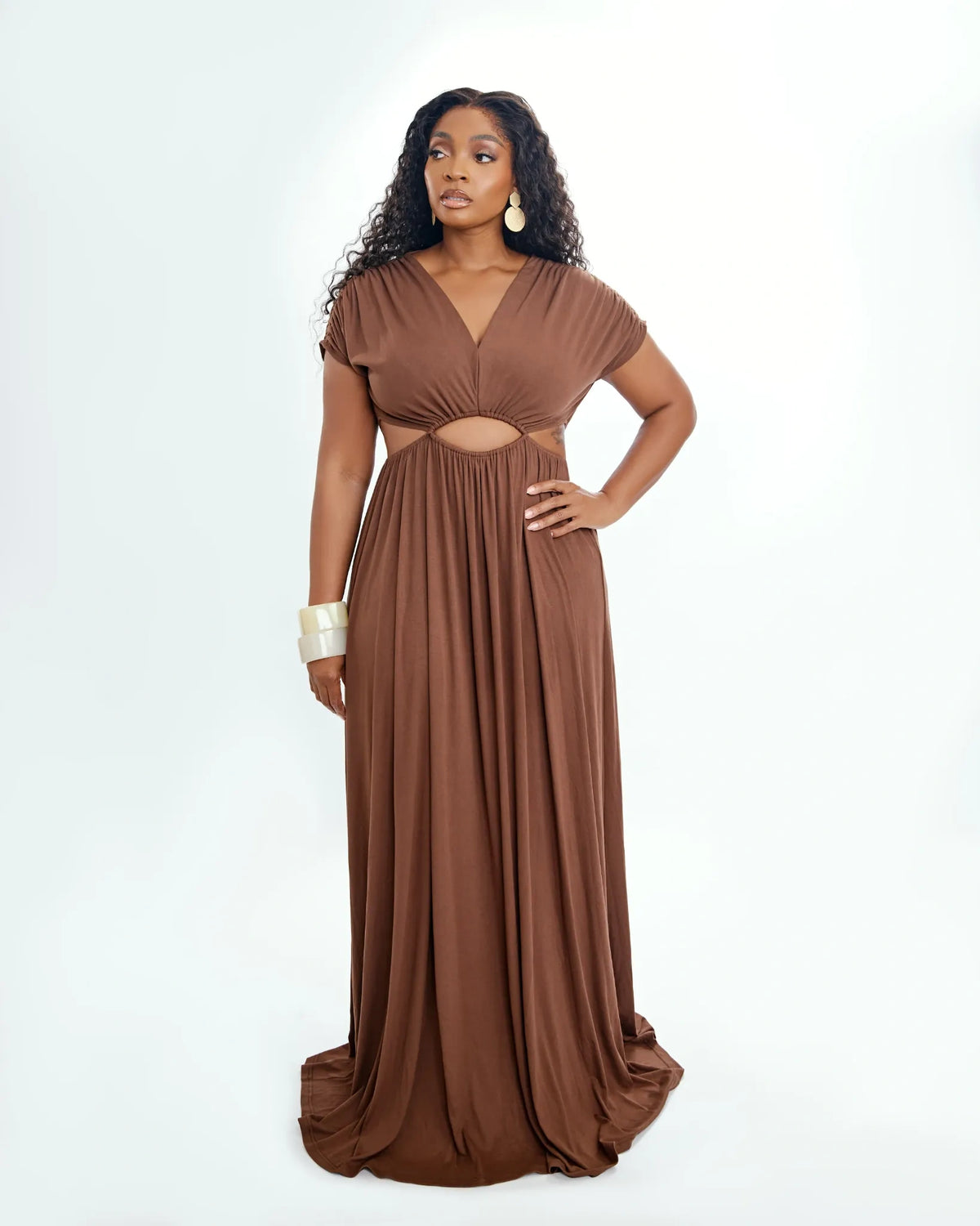 Aura Dress - Brown