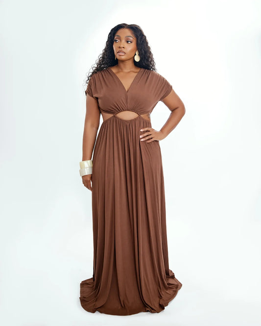 Aura Dress - Brown