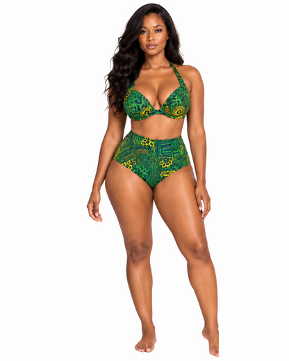 Green Bikini Bra & Pant