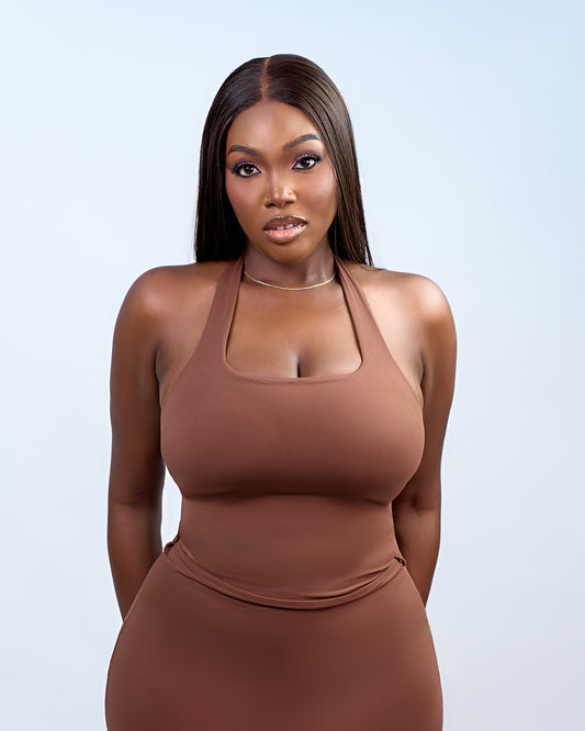 BP Basic Halter Top - Brown