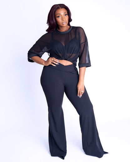 Mesh Roundneck - Black