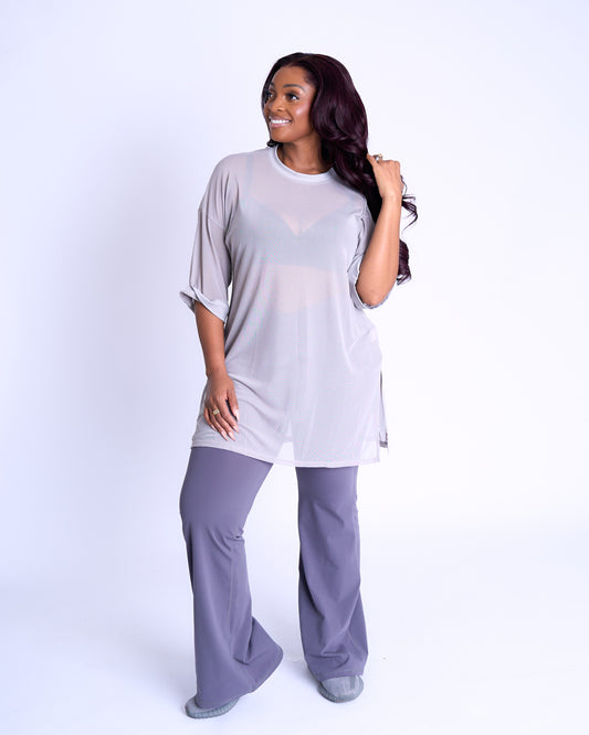 Mesh Roundneck - Gray