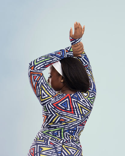 Rainbow Athletic Top - Long Sleeve