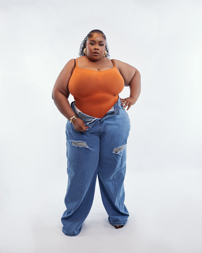 Essential Bodysuit - Burnt Orange