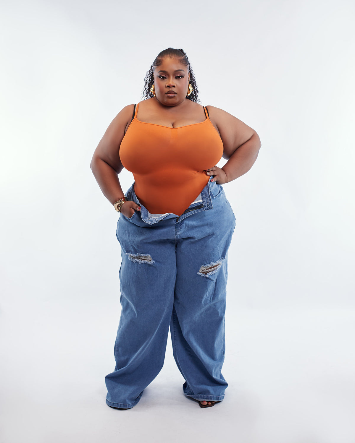 Essential Bodysuit - Burnt Orange