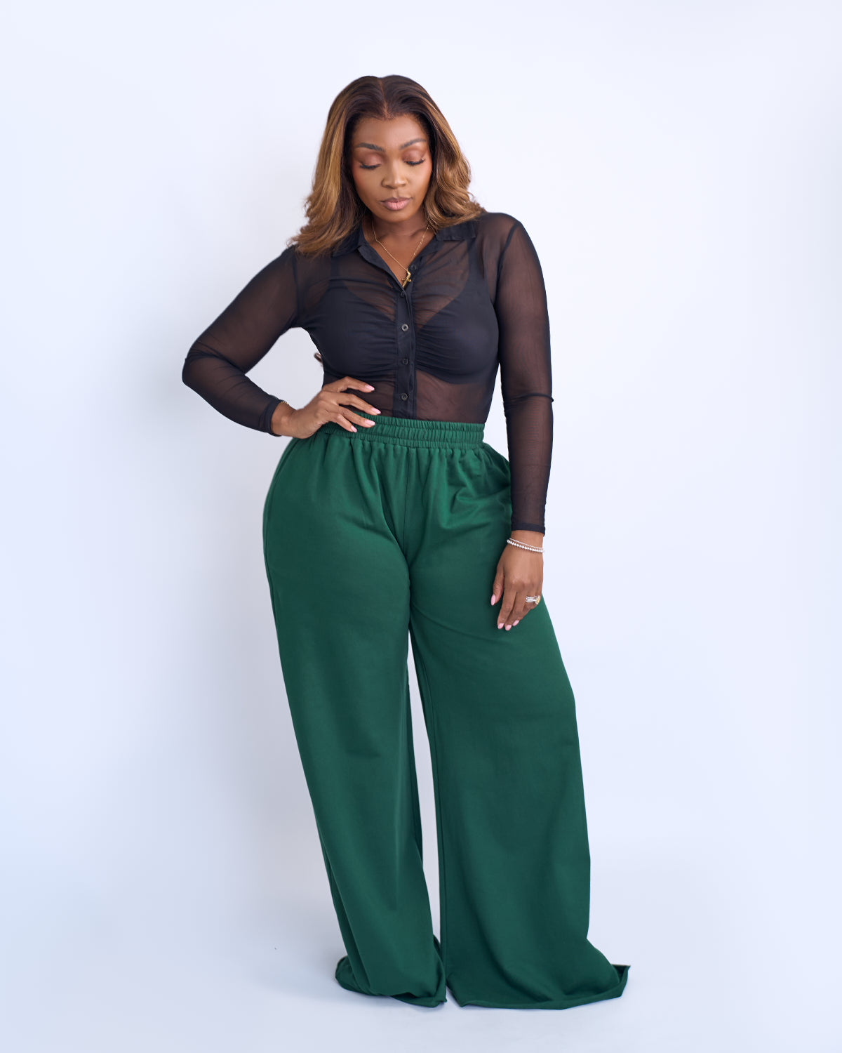 BP Basic Sweat Pants - Dark Green
